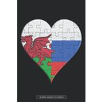 Independently published Planner: Welsh Russian Flag United Heart Jigsaw Puzzle Flags Of Wales Russia
