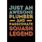 Independently published Plumber Squash legend retro: 6"x9", Notes, Notebook, Journal, Diary, 120 Pages lined, Paperback Cover