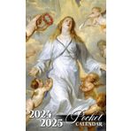 Independently published Pocket Calendar 2024-2025: 2 Years Pocket Planner with Inspirational Quotes January 2024 to December 2025, 24 Month Small Organizer 4x6.5 | Lady of the Angels Madonna and Angels Mary
