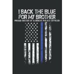 Independently published Police - Proud Sister of a Brave Police Officer: HEARTS JOURNAL: Planner, Diary, 6x9 120 Pages, Lined College Ruled Paper, Journal, Matte Finish Cover