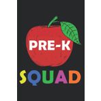 Independently published PreK Squad Art Apple Teacher Graphic Boy Girl PreK Quote Nice: Daily Planner Notepad To Do Schedule, Medium 6x9 Inches, 120 Pages, Printed Cover