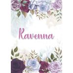 Independently published Ravenna: Taccuino A5 | Nome personalizzato Ravenna | Regalo di compleanno per moglie mamma sorella figlia ... | Design: decorazione floreale | 120 pagine a righe, piccolo formato A5 (14.8 x 21 cm)