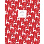 Independently published Reindeer Journal - Dotted Pages - 8x10 - Christmas: (Red Edition) Journal 192 dot grid pages (8x10 inches / 20.3x25.4 cm / Large)
