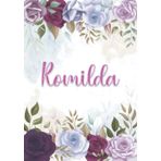 Independently published Romilda: Taccuino A5 | Nome personalizzato Romilda | Regalo di compleanno per moglie mamma sorella figlia ... | Design: decorazione floreale | 120 pagine a righe, piccolo formato A5 (14.8 x 21 cm)
