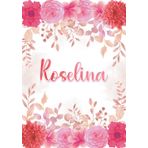 Independently published Roselina: Taccuino A5 | Nome personalizzato Roselina | Regalo di compleanno per moglie, mamma, sorella, figlia ... | Design: giardino floreale | 120 ... formato A5 (14.8 x 21 cm) (Italian Edition)