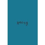 Independently published Spring Black Text Notebook: Lagoon Blue Matte Finish Lined Journal, 6 x 9 120 Pages, Gift For Thinkers, List Makers and Doers (Spring Black Text Journal)