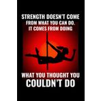 Independently published Strength Doesn't Come from What You Can Do, It Comes from doing what You Thought You Couldn't Do: Pole Dance Aerial Fitness Blank Lined Journal Notebook Diary