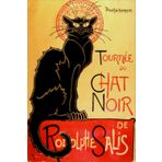 Independently published Vintage Art Nouveau Chat Noir Black Cat Notebook: Journal Gift,100 Lined Paper Book for Writing, Perfect Present for Fans, Notebook Diary 6 X 9 Inches