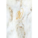 Independently published W 2023: White Gold Golden Monogram Initial Letter W with Marble and Yellow Floral Academic Agenda Journal, Weekly Planner, To-do list for Women, Girls and School (6 in x 9 in)