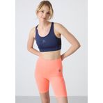 İndigo Çapraz Sırt Detaylı Slim Fit U Yaka Pedli Kadın Spor Büstiyer - 97121