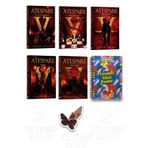 İndigo Kitap Ateşpare Serisi 5 Kitap Set(KARTONKAPAK)Özel Tasarım Hareketli Kelebek Ayraç Hediye