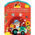 İndigo Kitap Benim Eğlenceli Çiftliğim-Boyama,çıkartma ve Yeni Kelimelerle Dolu Bir Oyun Evi(6 Sayfa Çıkar