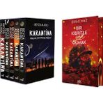 İndigo Kitap Karantina Serisi Seti-5 Kitap Takım- Ciltli Kutulu ve Bir Kibritle Yok Olmak 2 Yan Boyalı Ciltli