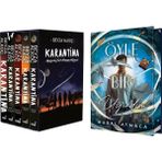 İndigo Kitap Karantina Serisi Seti-5 Kitap Takım- Ciltli Kutulu ve Öyle Bir Uğradım 2 Yan Boyamalı Ciltli