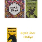 İndigo Kitap Renkler Ülkesi: Hayvanlar / Doğa / Mandala + Dünyanın Merkezine Yolculuk + Siyah Inci Hediye - Hayır