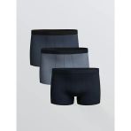 İndigo Loose Fit Pamuklu Esnek Erkek Boxer 3'Lü