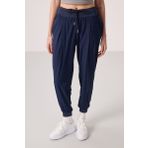 İndigo Polyester Cepli Standart Kalıp Kadın Pantolon - 94677