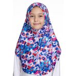 İndigo Pratik Hazır Geçmeli Genç Tesettür Bone Jakar Desenli Hijab 2408_24