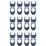 Indigo Ultra Lüks 12'li Görünmez Bambu Erkek Çorap CRP367 - 41 - 44 - İndigo