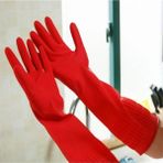 İndirim Center Uzun Isıya Dayanıklı Çok Amaçlı Bulaşık Eldiveni Kırmızı Renkli Mutfak Banyo Temizleme