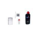 İNDİRİM CENTER Zippo Model Gümüş Gri Çakmak + X-lite Benzin 80ml + Taş + Fitil 4 Lü Set