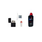 İNDİRİM CENTER Zippo Model Siyah Çakmak - X-lite Benzin 80 Ml - Fitil Ve Taş 4 Lü Süper Set