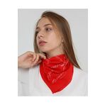 indirimsepeti Atatürk Imzalı Kırmızı %100 Pamuklu Kumaş Bandana Fular Saç Bandı Saç Aksesuar
