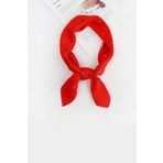 indirimsepeti Kırmızı Fular Bandana Saten Kumaş Anma Etkinlik Kutlama 2 Adet