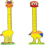 İndirimsmart Boy Ölçer Sticker Bebek Çocuk Odası Boy Cetveli Zürafa Fil Aslan Kuş Çiçek Duvar Süsü Etiket Stiker (Model 9-10)