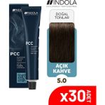 Indola Pcc 5.0 60 ml Açık Kahve Saç Boyası-30'lu