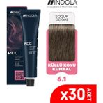 Indola Pcc 6.1 60 ml Küllü Koyu Kumral Saç Boyası -30 Lu