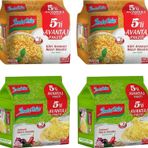 Indomie 5 li Paket Köri + Sebzeli Hazır Noodle 4 lü Karma Paket