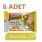 İndomie 6X70 Gr Tavuk Çeşnili Noodle