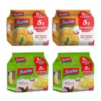 Indomie Hazır Noodle, 5'li Avantaj Paketi, Köri ve Sebzeli Karma Set, 75g x 5, 4 Paket