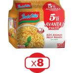 Indomie Hazır Noodle Körili 75 gr x 5'li Avantaj Paket x 8 Adet