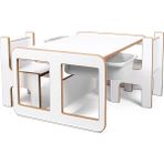 Industrial Living 2 Kişilik Çocuk Masası– Çocuk Etkinlik Masası -Oyun-Hamur-Çalışma Aktivite Masası-Ders Masası Beyaz Mdf - Gri Çekmeceli - 63x88x43 - Beyaz - Gri