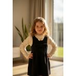 İnebolu Kids Fiyonk Detaylı Siyah Elbise Elbise Beyaz Body 2 Li - 7 - 8 Yaş - Siyah - Krem