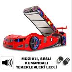 İnegöl'den Eve Gt1 - Bazalı - Bmw - Arabalı Yatak, Kırmızı - 207 x 105 cm