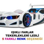 İnegöl'den Eve Gt1 - M7 - Bmw - Beyaz Arabalı Yatak, Beyaz - 207 x 105 cm