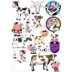 İnek Sticker Set-3 13 Parça Telefon, Tablet, Defter, Laptop Sticker