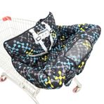 Infantmania Bebek Çocuk Kılıfları Alışveriş Arabası Minderi Bebek Süpermarket Sepeti Kapak Koruyucu. (Siyah)