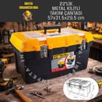 İnfeta 22'lik Metal Kilitli Takım Çantası , Düzenleyici Organizer Malzeme Kutusu El Aleti Çivi Vida Çantası