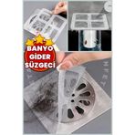 İnfeta Gider Kapağı Tıkanma Önleyici & Pislik Tutucu Filtre Kendinden Yapışkanlı Saç Kıl Tutma Süzgeci 1'li