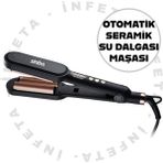 İnfeta Sinbo SHD-1707 Profesyonel Süper Hızlı Su Dalgası Wag Maşası Seramik Saç Şekillendirici Maşa