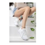 infinite8 Infinite Kadın Erkek Günlük Genç Sneaker, Ortopedikyürüyüş Ayakkabısı Beyaz Gümüş