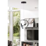 İnfinitum Modern Siyah Sarkıt Led Beyaz Power Ledli Salon, Mutfak, Oda, Hol Avize Aydınlatma