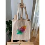 InfinitumWorks Yaşam Çiçeği Bez Çanta - Krem - 35x40