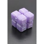 Infinity Cube Sonsuzluk Küpü - Stres Alıcı Parmak Oyuncağı, Dikkat Dağıtıcı Anti Stres Aksesuarı, Yetişkin ve Çocuk İçin Eğitici Odaklanma Küpü (Farklı Renk Seçenekleri) (mor)