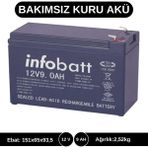 Infobatt 12V 9AH Kuru Tip Akü