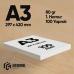 İnformal Fotokopi Kağıdı Premium Kalite A3 80 Gr 100 Yaprak